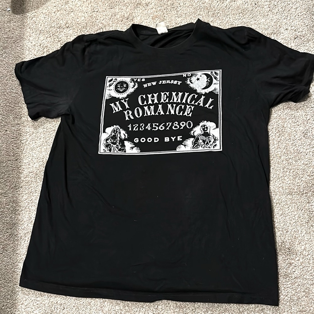 Men’s medium My Chemical Romance t shirt oujia board design